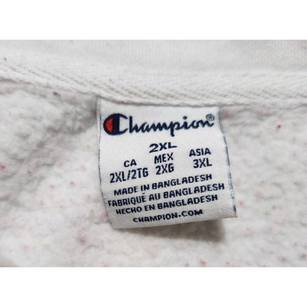 Champion Arkansas Razorbacks Colorblock Sweatshirt Mens 2XL Crewneck Red - Picture 8 of 9